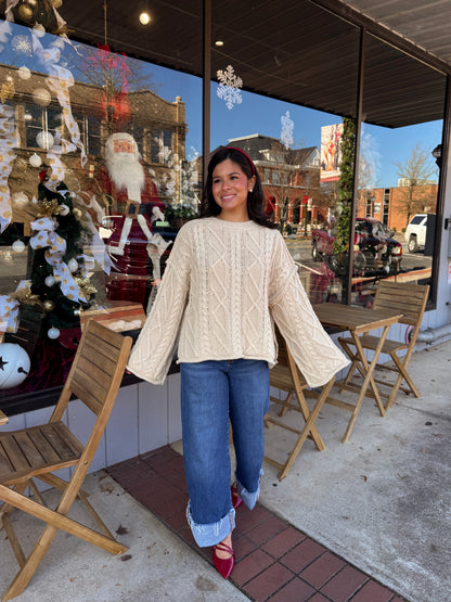 The Cream Rouge Cable Knit Sweater