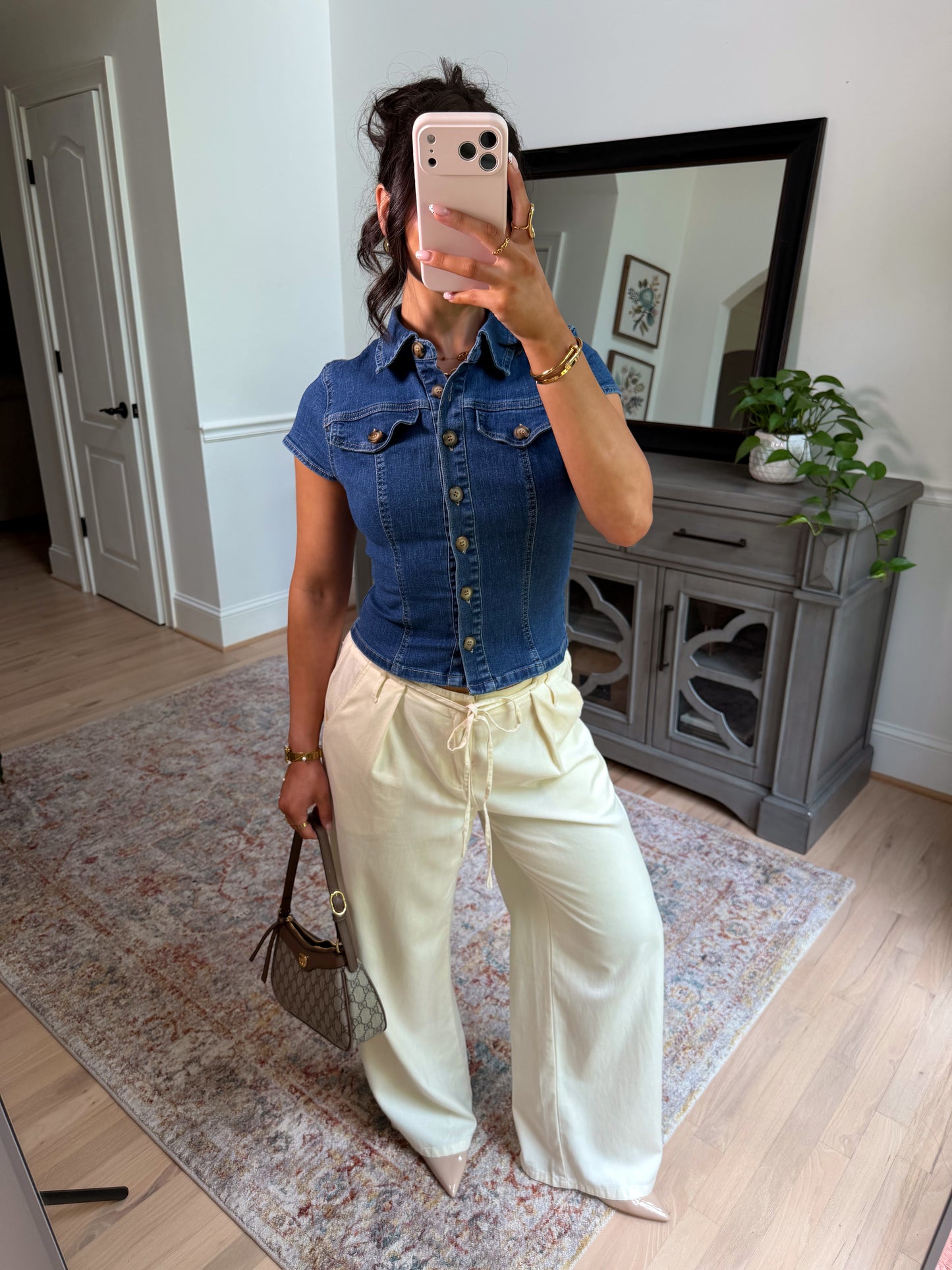 Downtown Girl Denim Top