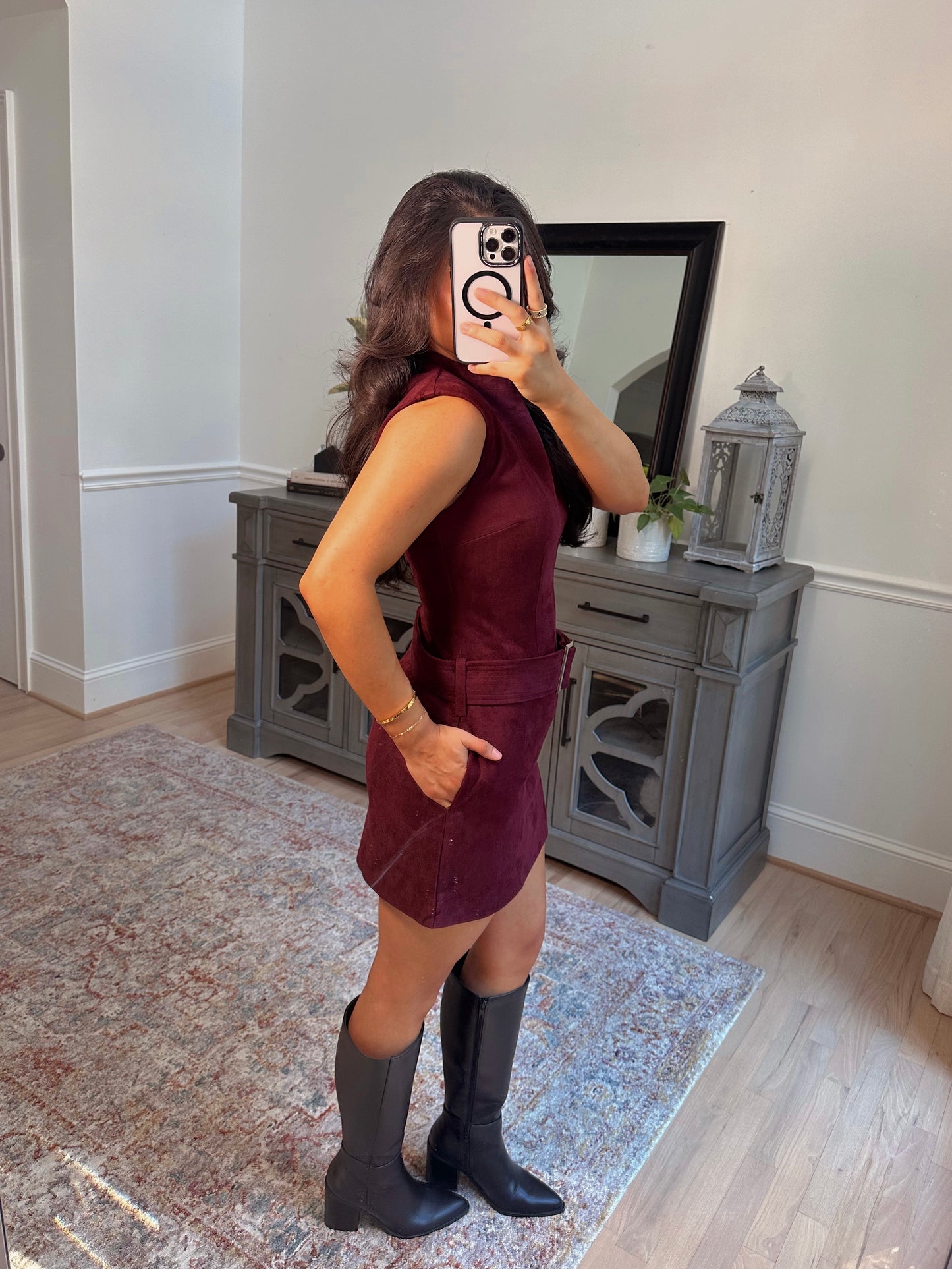 Apple Cider Suede Dress