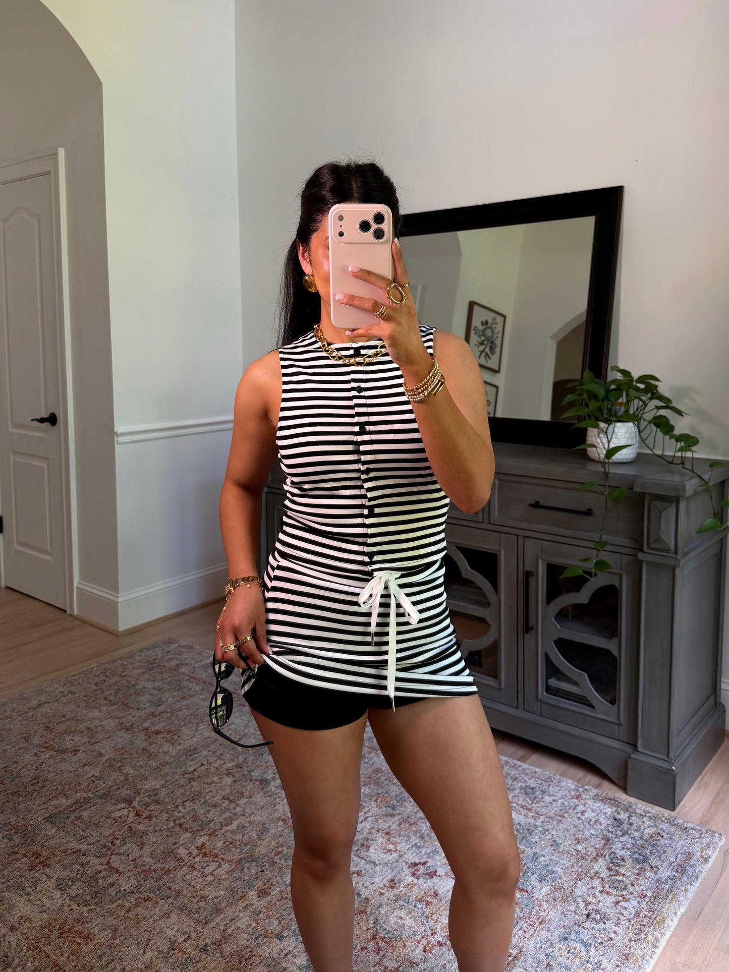 Cool Girl Striped Skort Set