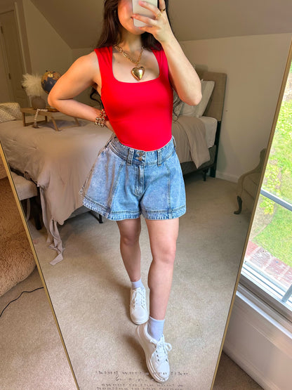 Red Tank Bodysuit