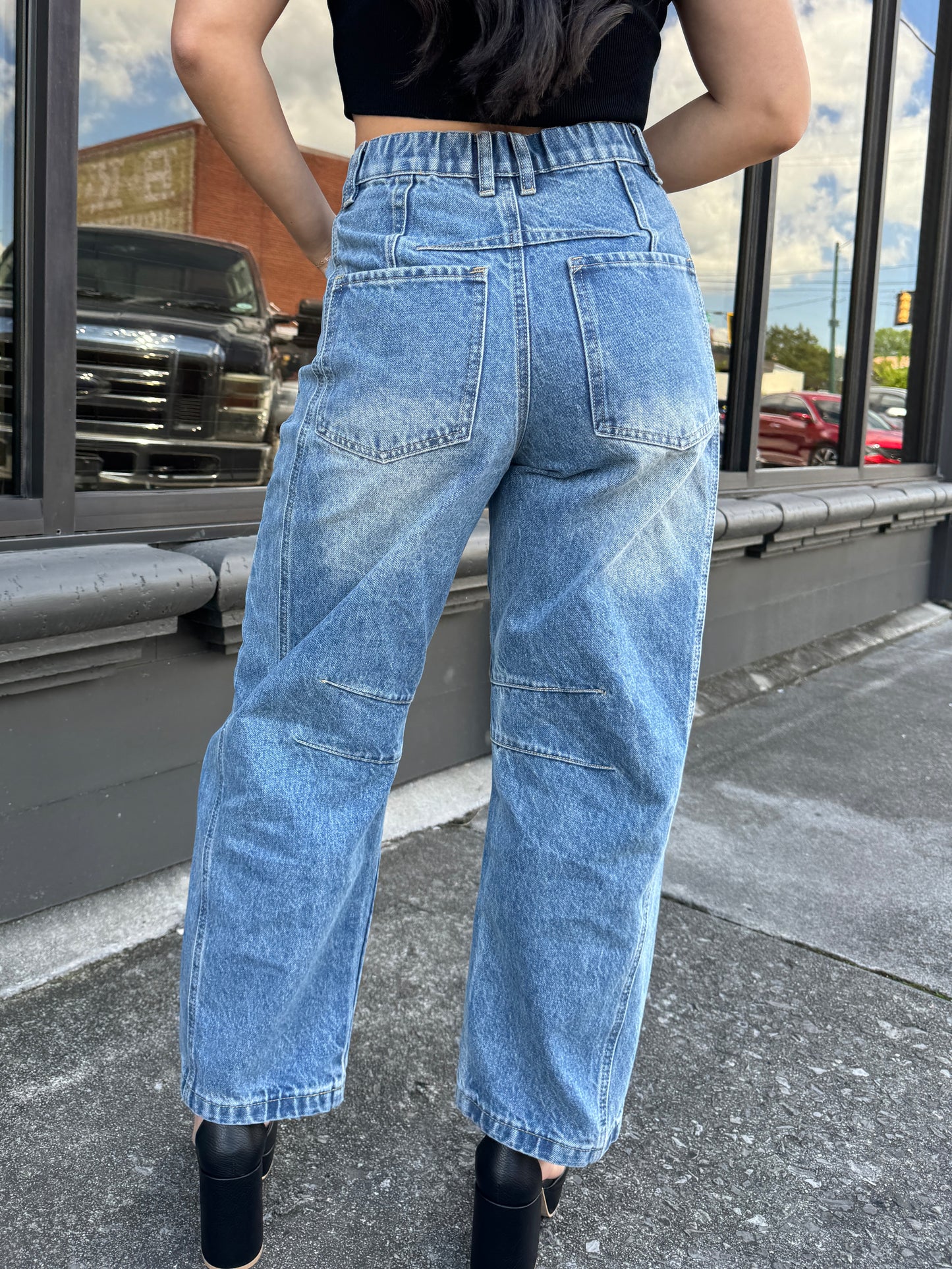 Denim Barrel Jeans