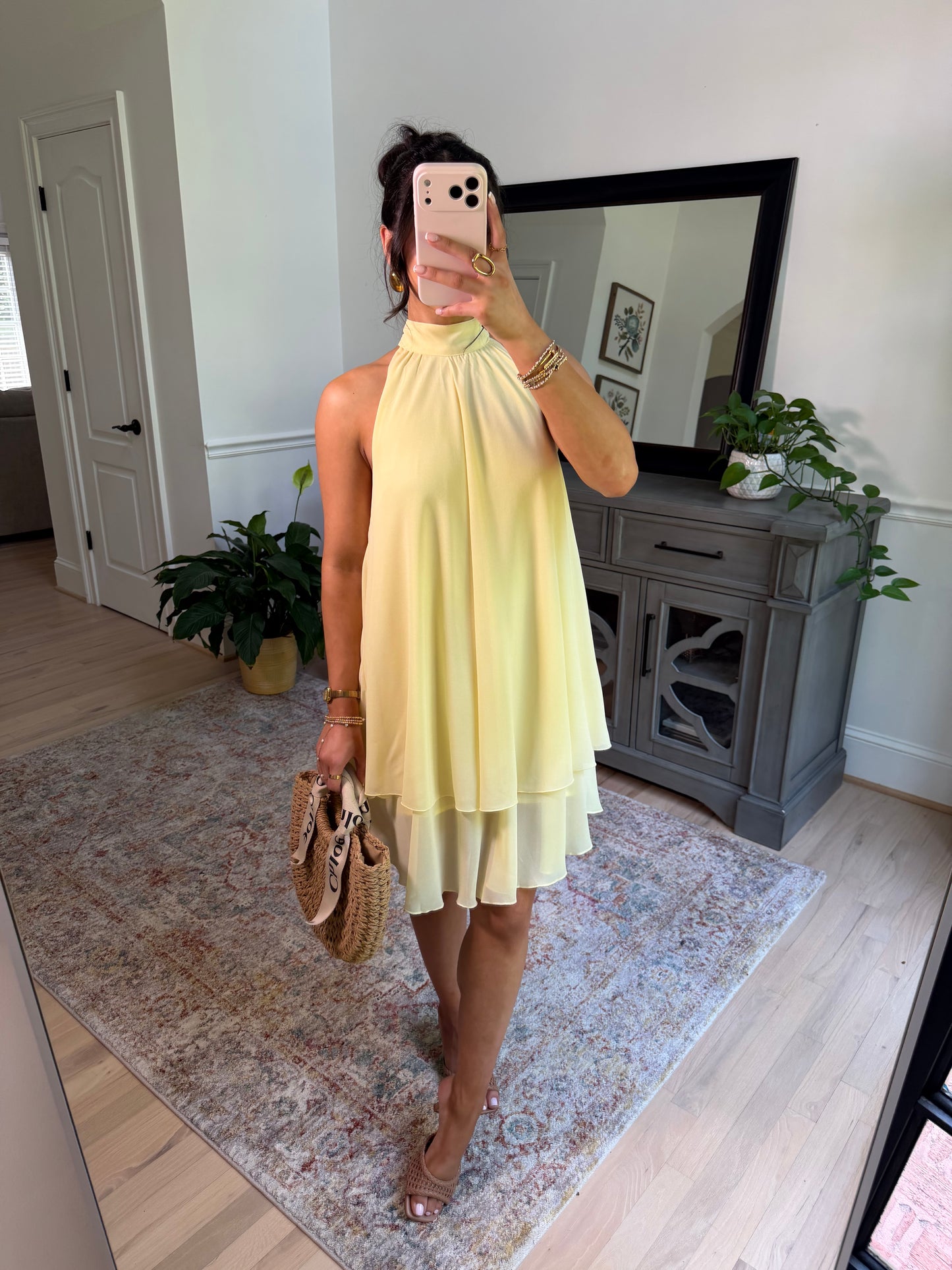 Sunshine Halter Flowy Dress