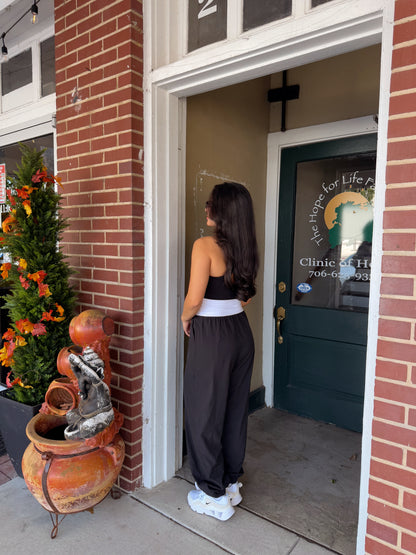 Black & White It Girl Jumpsuit