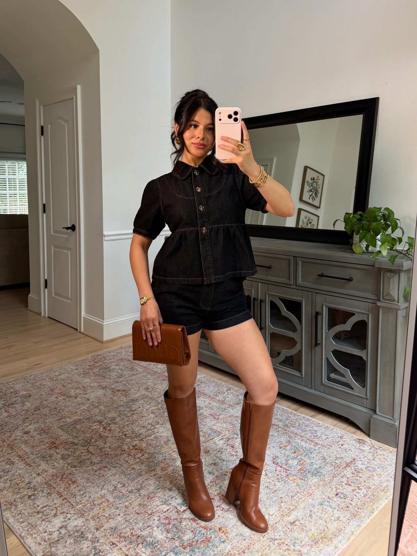 Kensington Black Denim Set