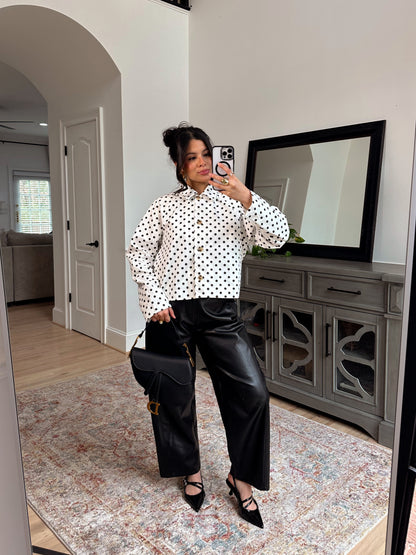 The Juliette Polka Dot Jacket Top