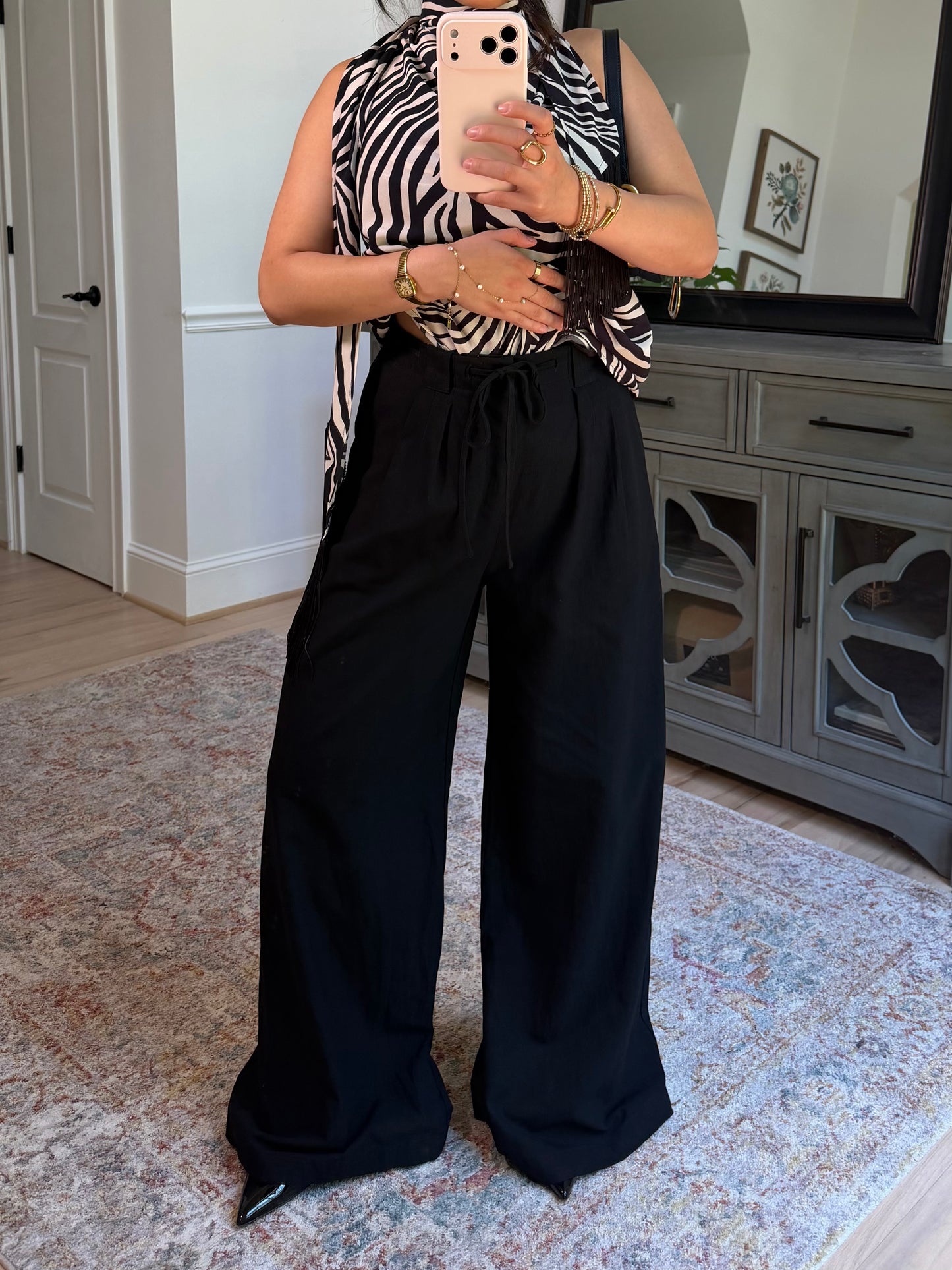 Everyday Wide Leg Black Pants
