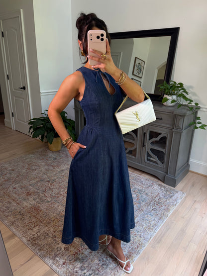 Bluebell Denim Drop Waist Dress