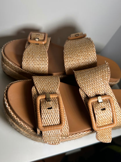 Tan Platform Sandals