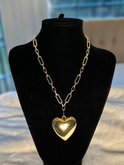 Big Chunky Heart Necklace