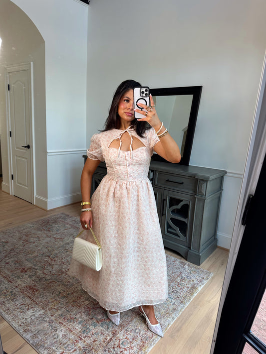 Fiore Elegance Midi Dress