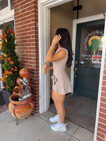 Taupe Wrap Active Romper