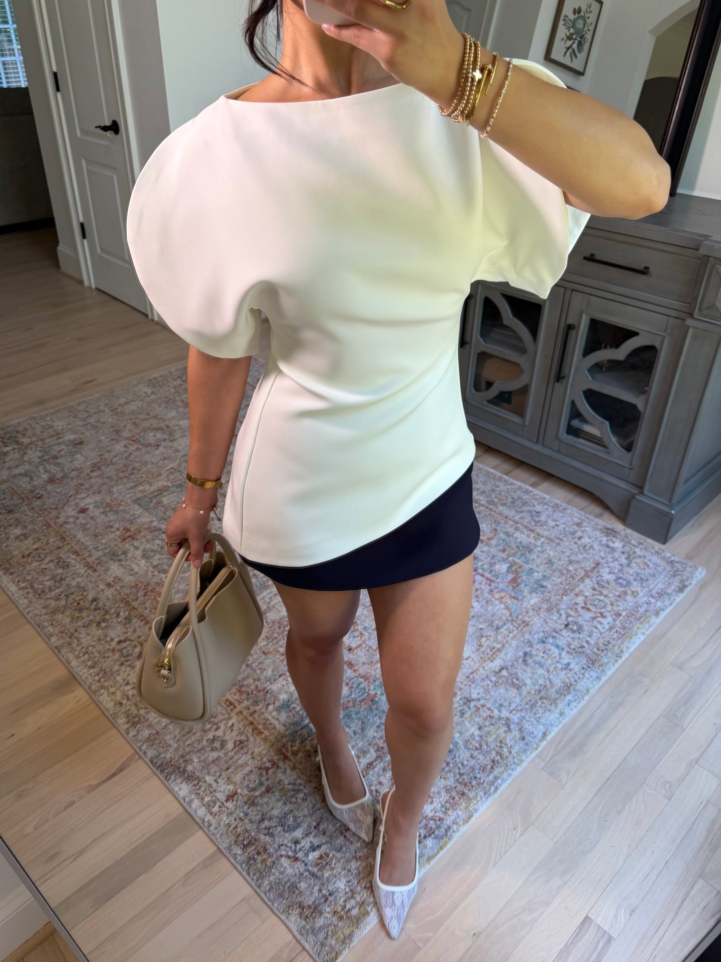 Navy Luxe Skort