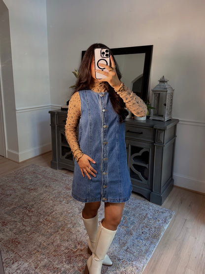 Falling for You Denim Dress