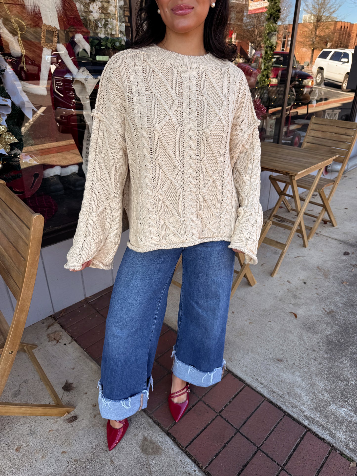 The Cream Rouge Cable Knit Sweater