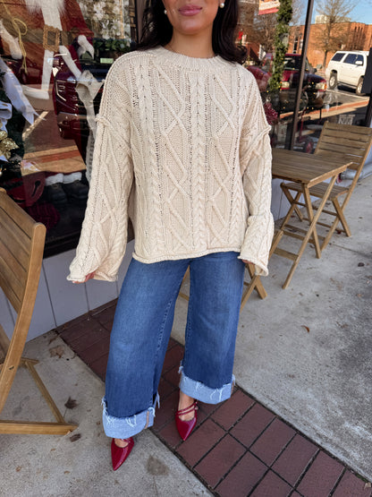 The Cream Rouge Cable Knit Sweater