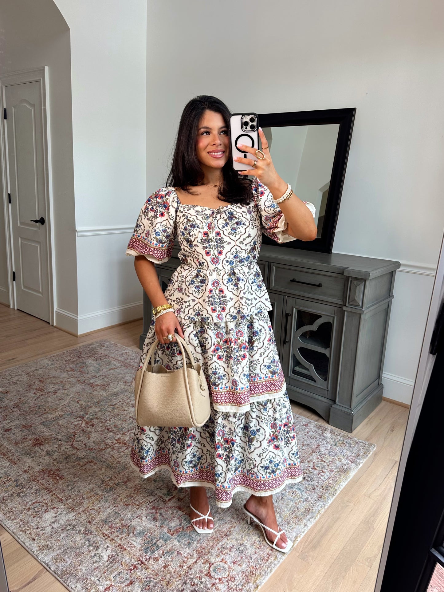 Camille Vintage Midi Dress