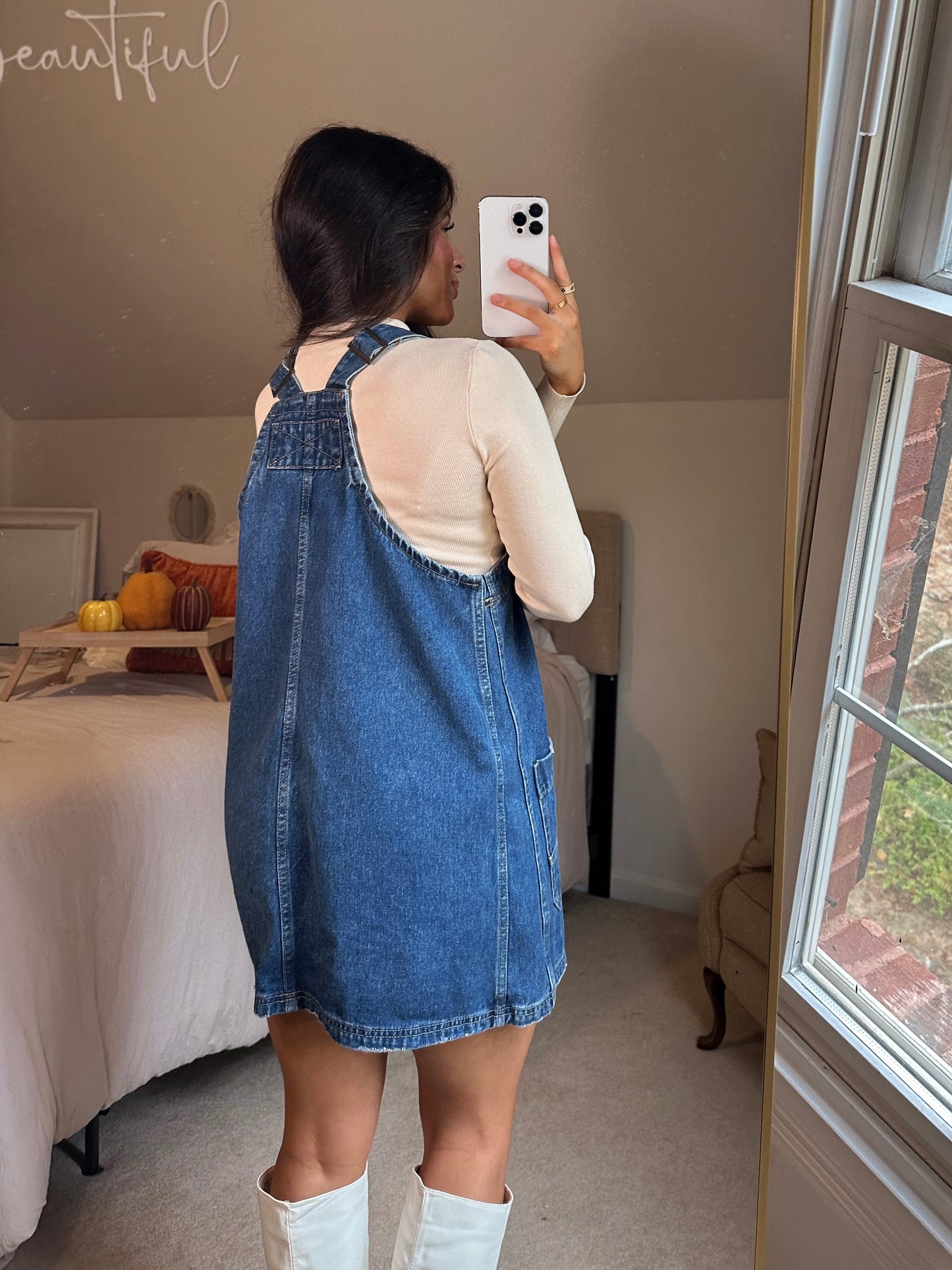 Denim Overall Dress