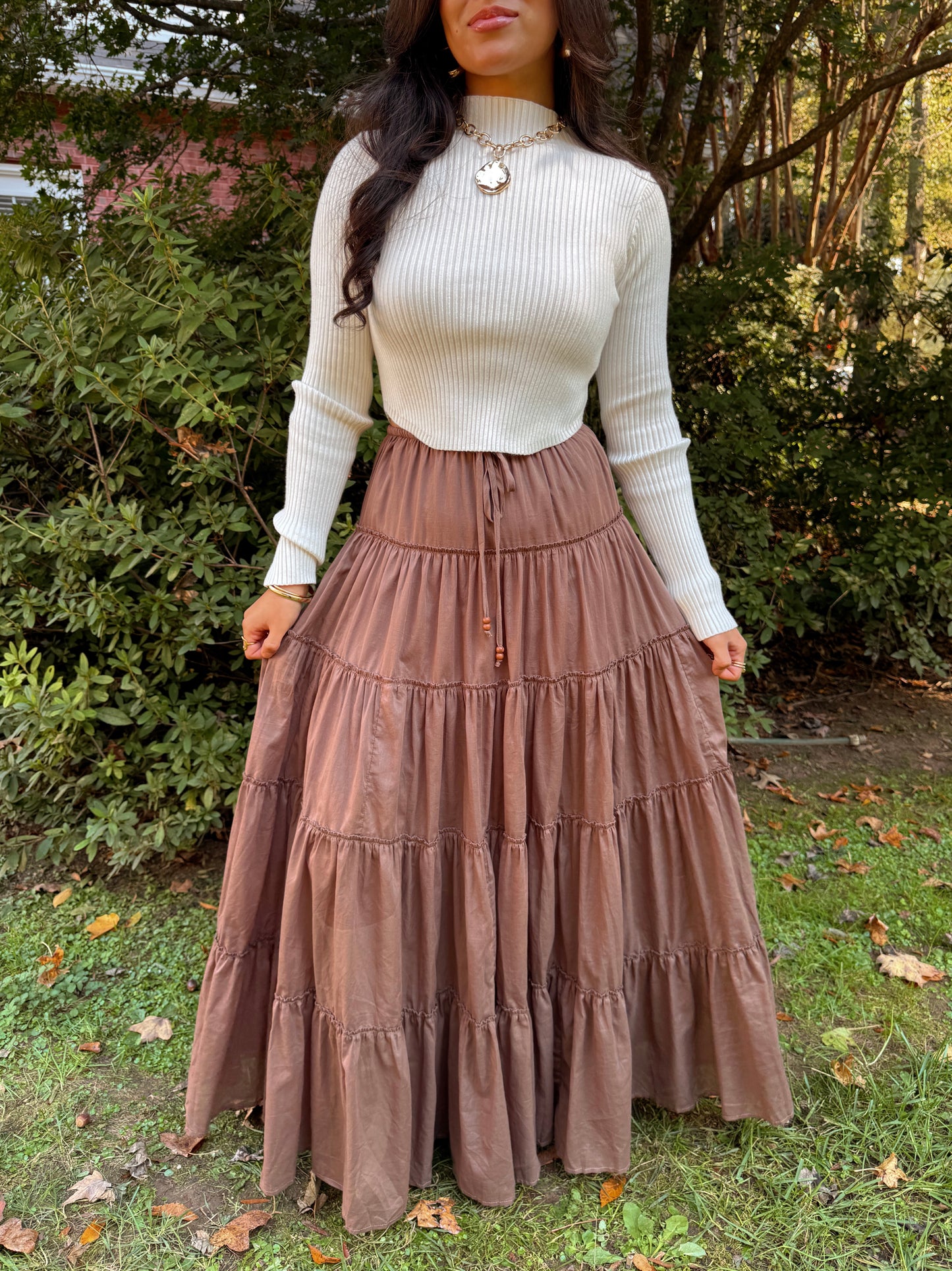 Picture Perfect Mocha Skirt
