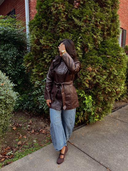 Midnight Brown Heritage Trench Coat