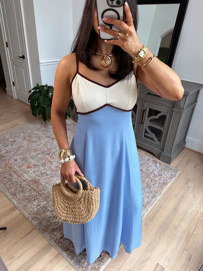 Santorini Breeze Midi Dress