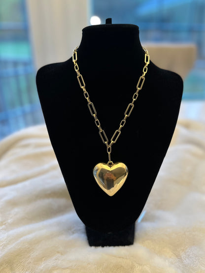 Big Chunky Heart Necklace
