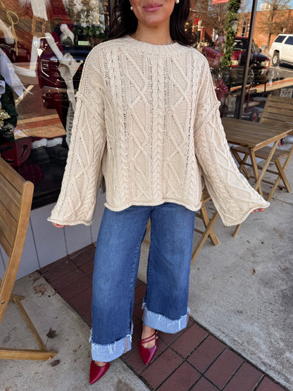 The Cream Rouge Cable Knit Sweater