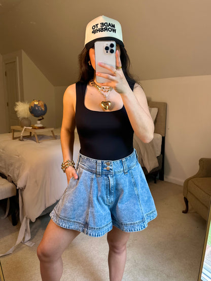 Black Tank Bodysuit
