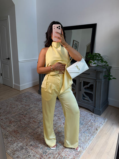 The Daisy Lane Satin Top & Pant Set