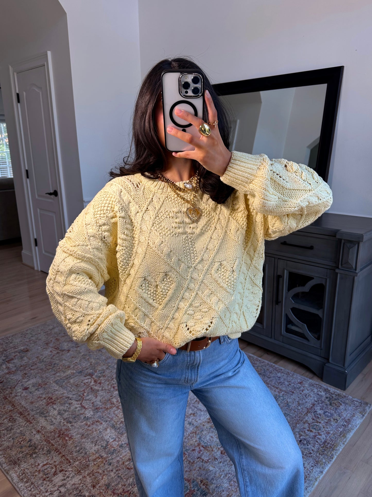 Honey Bloom Knit Sweater