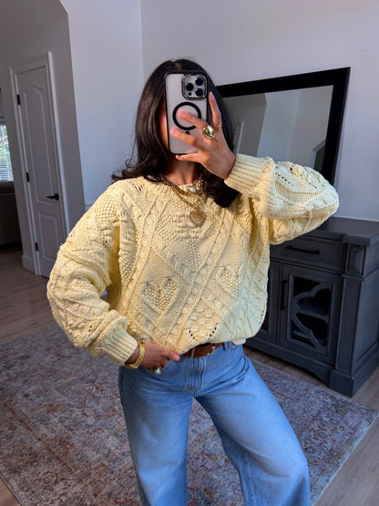 Honey Bloom Knit Sweater