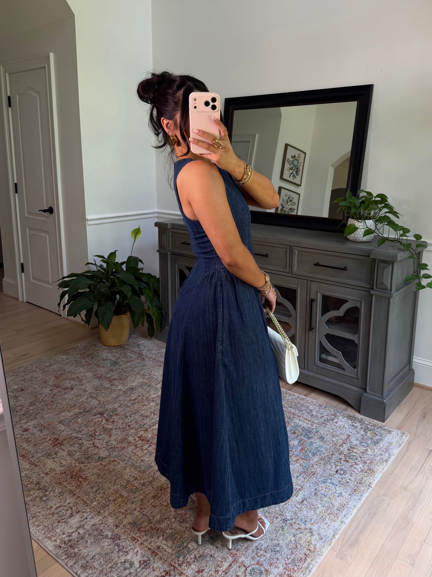 Bluebell Denim Drop Waist Dress