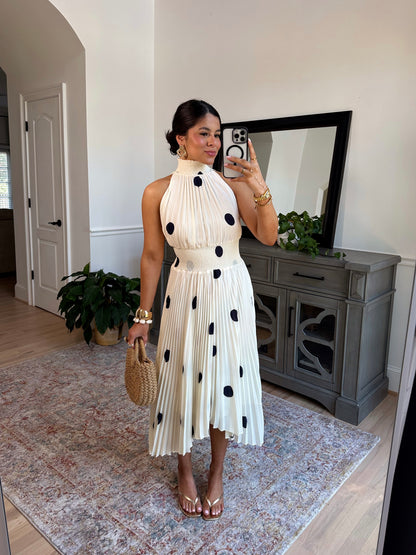 Marquise Polka Midi Dress