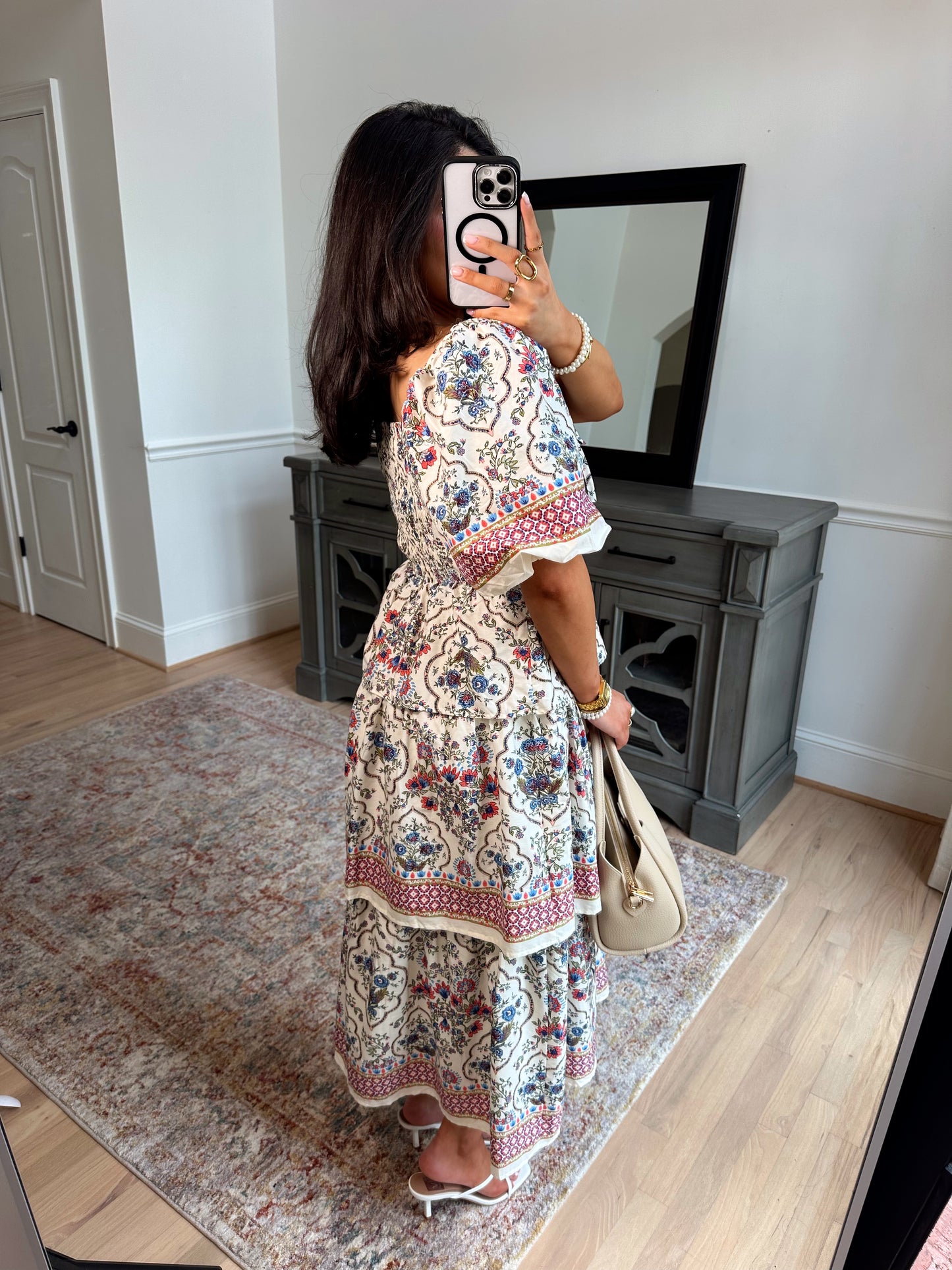 Camille Vintage Midi Dress