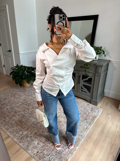 Darling Mid-Rise Wide Cuffed Jeans
