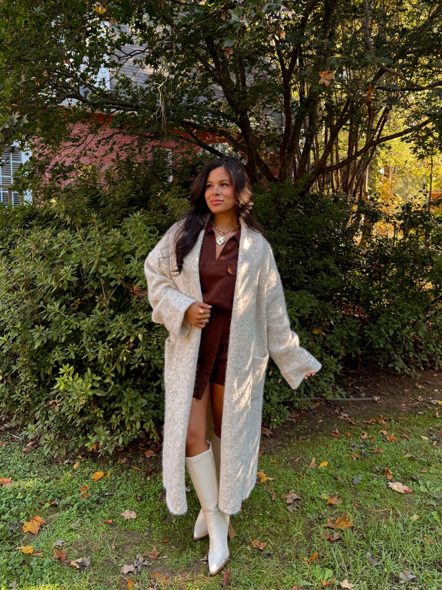 Cozy & Carbed Up Cream Cardigan