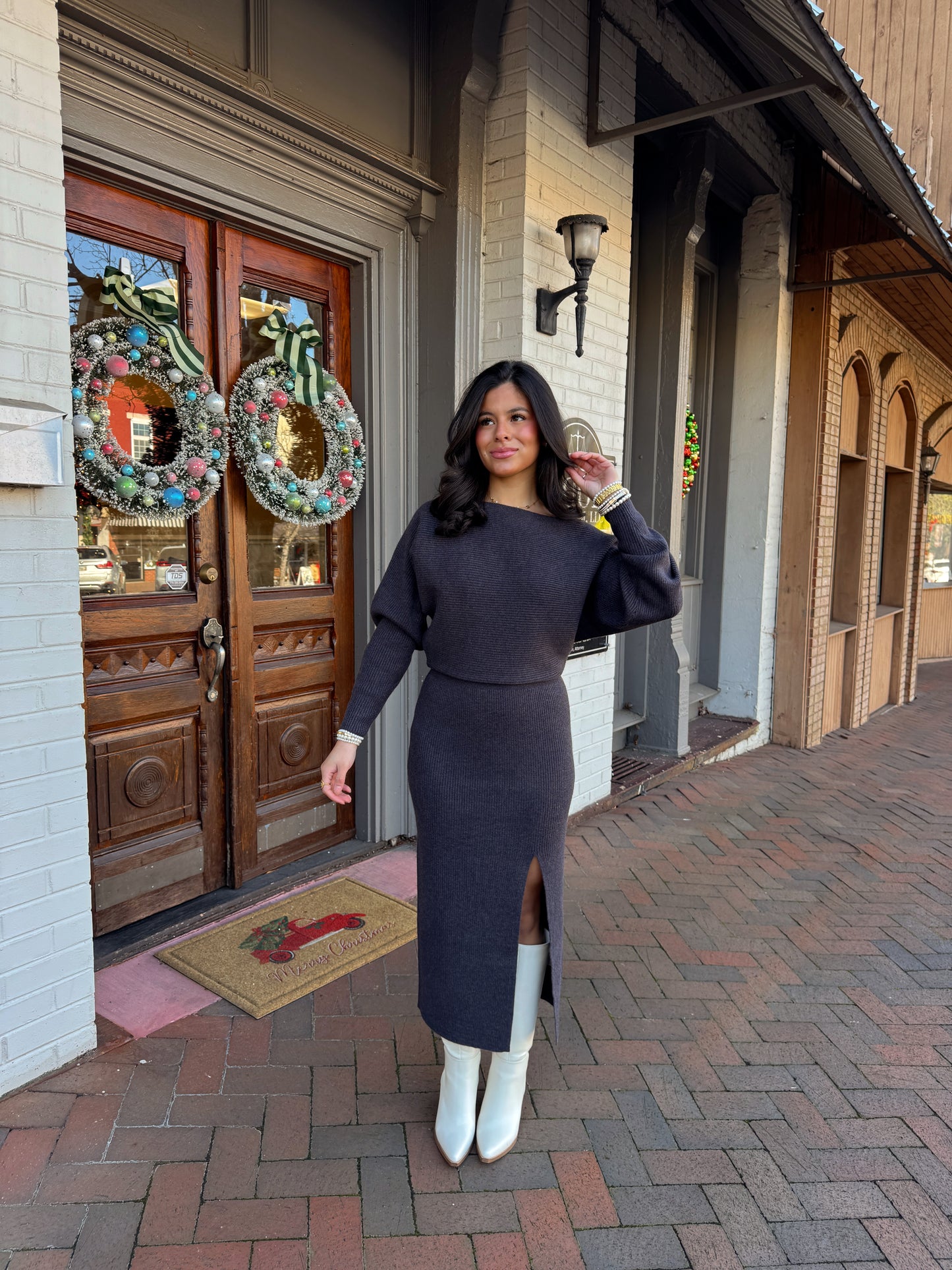 The Winter Evening Knit Dress