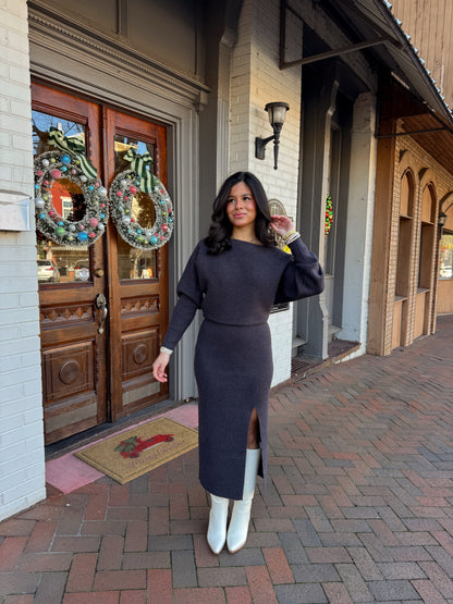 The Winter Evening Knit Dress