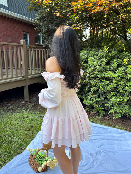 Baby Pink Poplin Dress