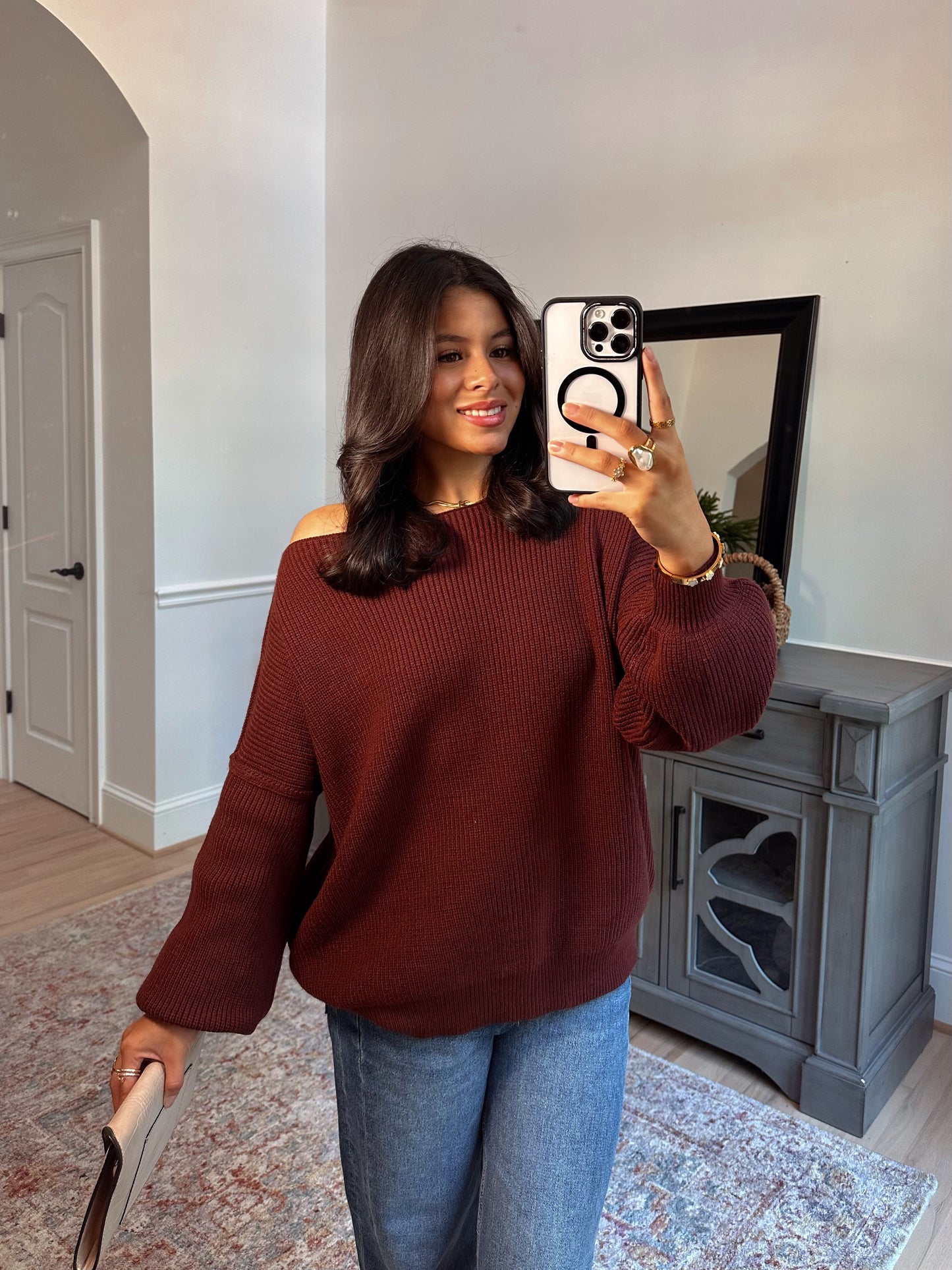 Hot Chocolate Slouchy Sweater
