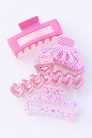 Pink Themed Hair Clip