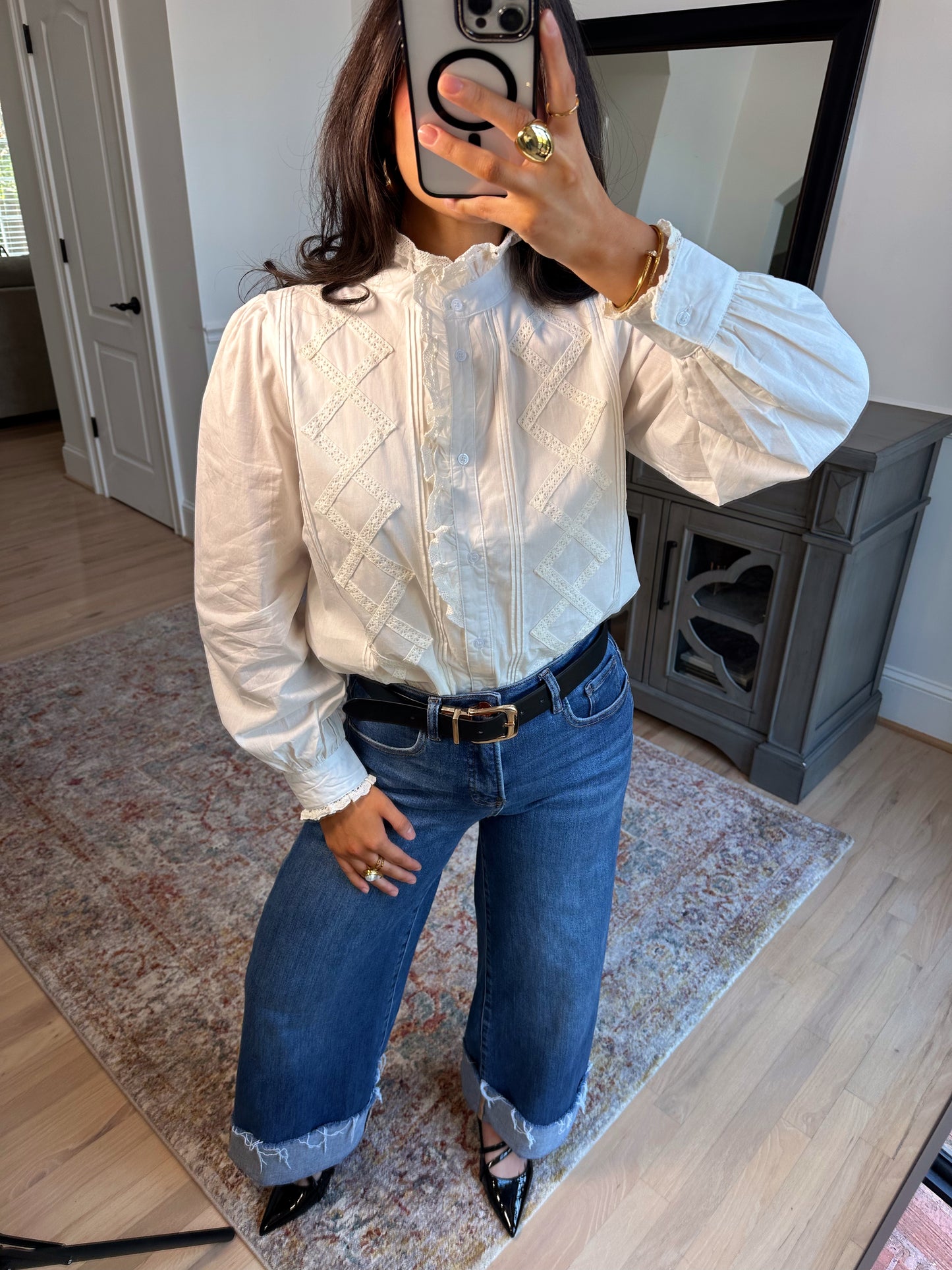 Sunday Brunch Button-Up Top