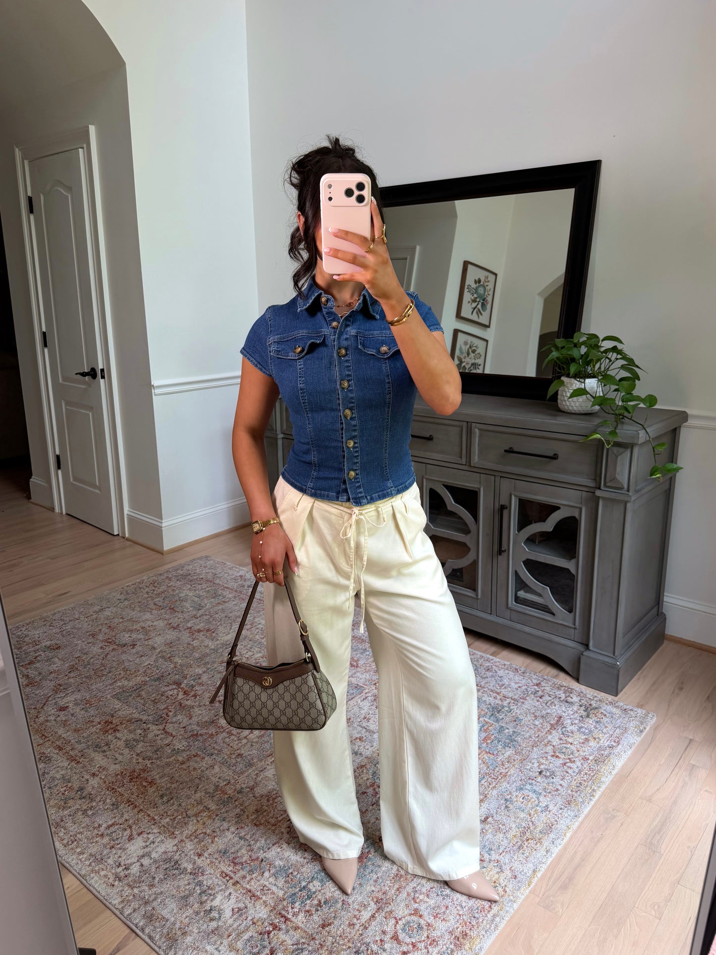 Downtown Girl Denim Top
