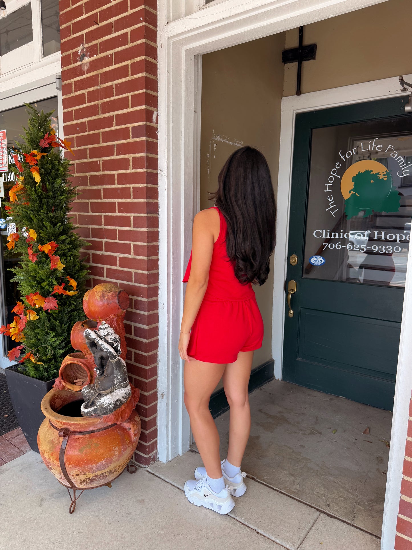 Red Tank & Skort Set