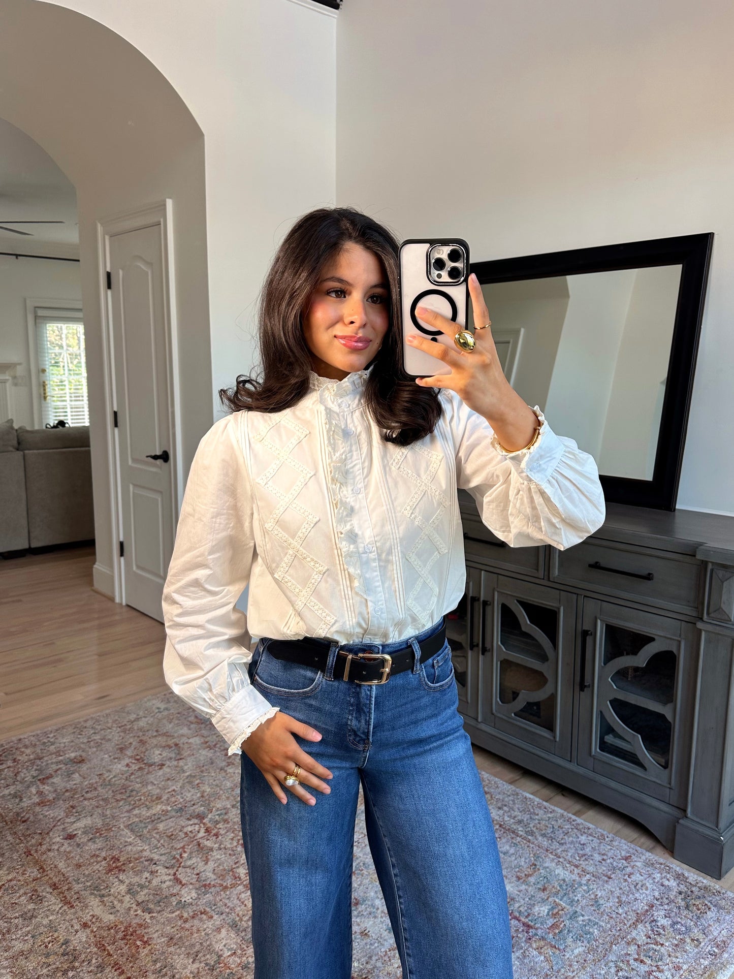 Sunday Brunch Button-Up Top