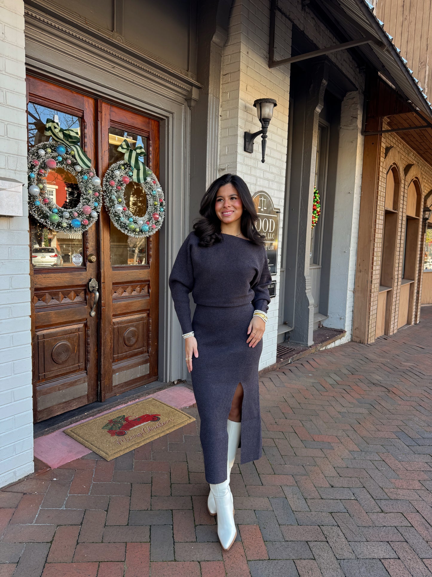 The Winter Evening Knit Dress