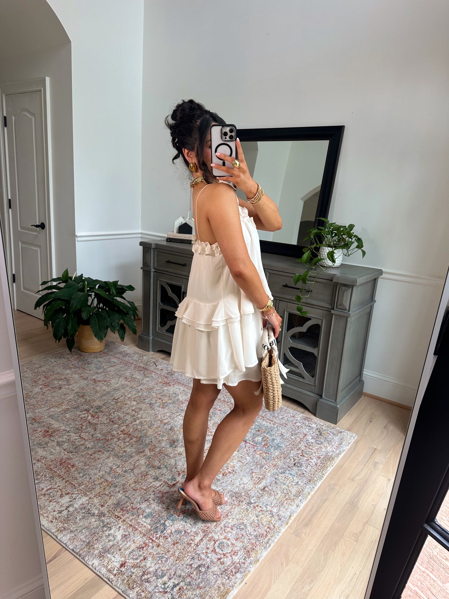 Favorite Girl Ruffle Romper (Ivory)