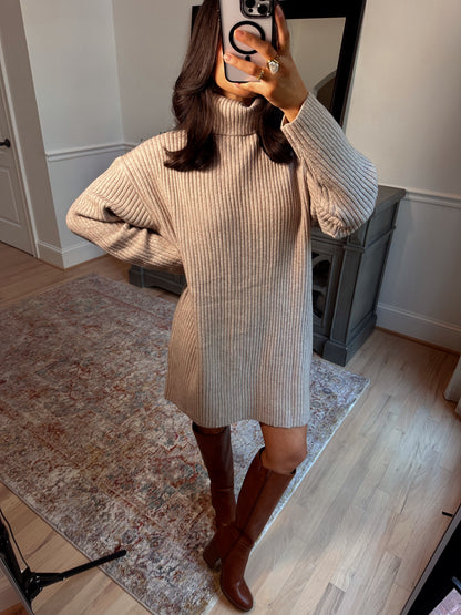 Toasted Marshmallow Sweater Dress