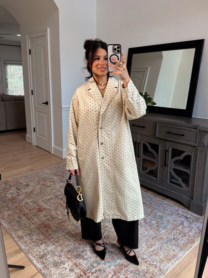 The Parisian Polka Dot Coat