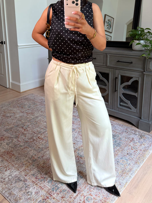 Clean Slate Cream Pants